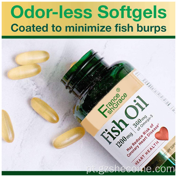 ômega3 EPA Fish Oil suporta Softgels imune ômega3